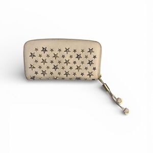 Jimmy Choo Cream Star-Embellished Wallet